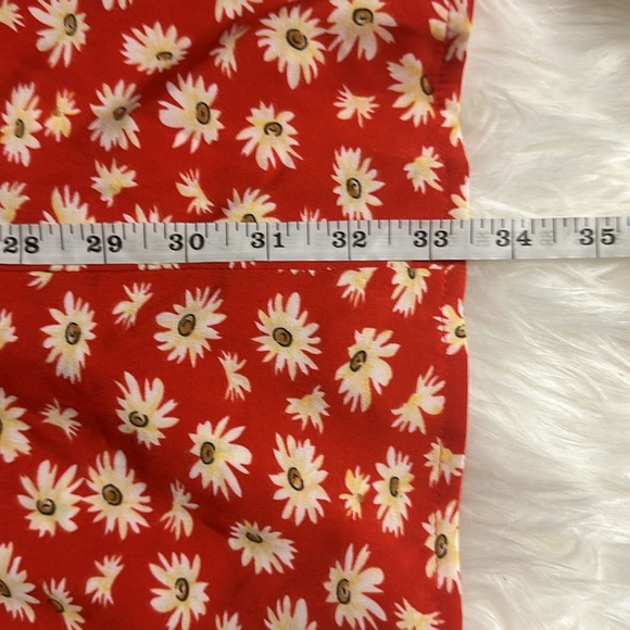 SHEIN Women’s Orange Floral Mini Dress Size Medium - Picture 8 of 8